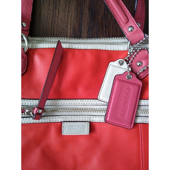 Coach Tote Retro 80s 90sSoho Boho Designer Spring Traditional Y2K Vermillion - Picture 2 of 10